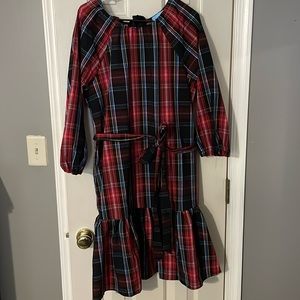 Draper James plaid dress